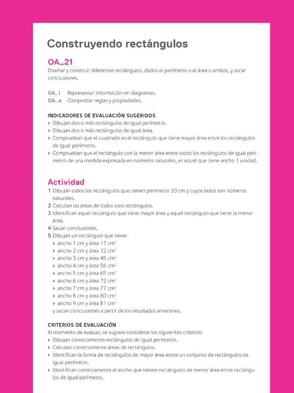 Evaluación Programas - MA05 OA21 - U2 - Construyendo rectángulos