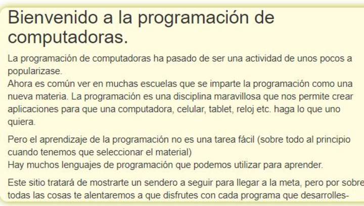 Tutoriales programación Ya