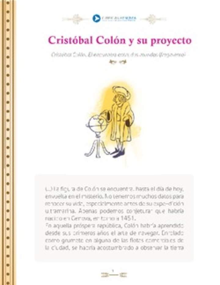 Cristóbal Colón y su proyecto