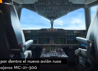 Visita virtual al interior del nuevo avión de pasajeros ruso MC-21-300.