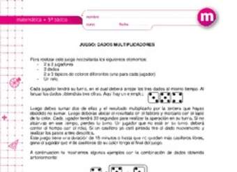 Juego: dados multiplicadores