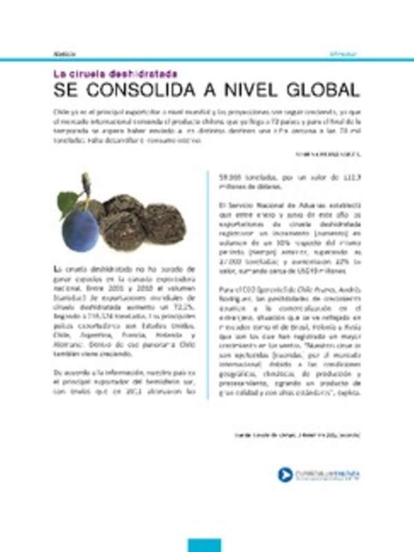 Lectura sobre la venta de ciruelas deshidratadas