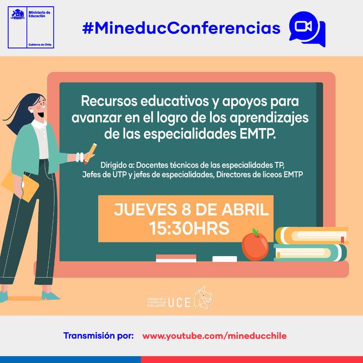 Conferencia: Recursos educativos para el logro de los aprendizajes en especialidades EMTP