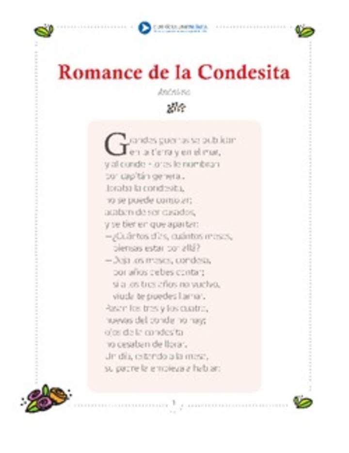 Romance de la condesita