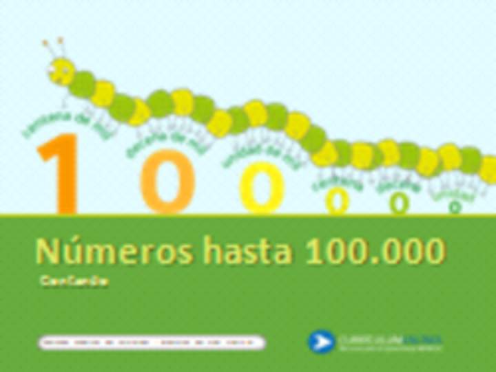 Números hasta el 100000.Contando