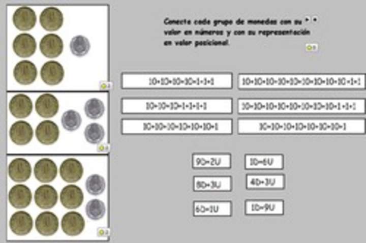 Valor posicional utilizando monedas