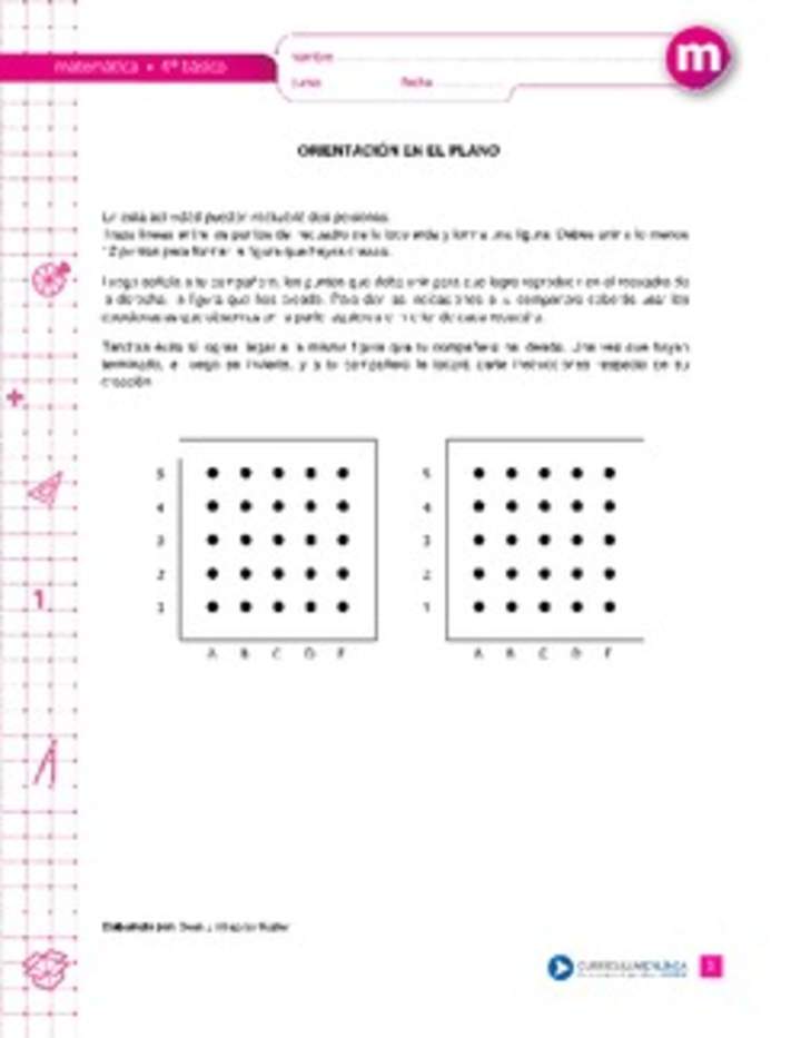 Juego: orientación en el plano