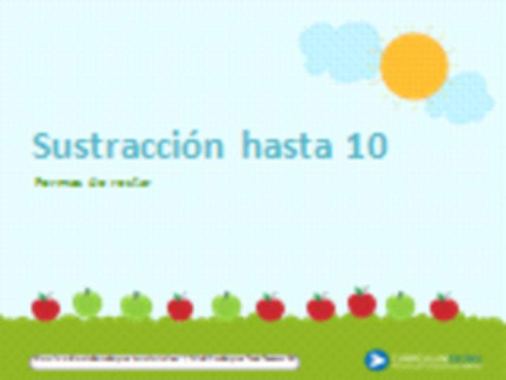 Sustracción hasta 10