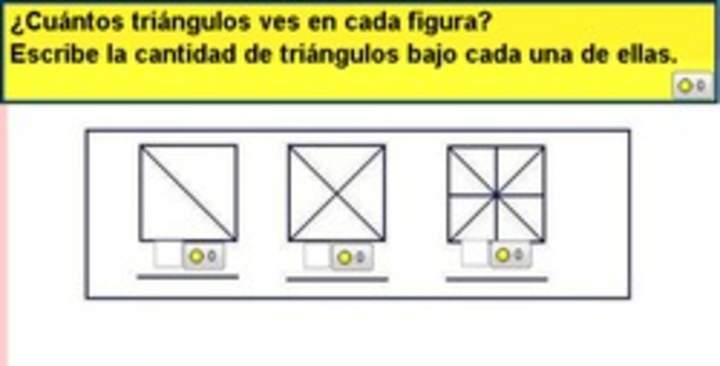 Número de triángulos en figuras (I)