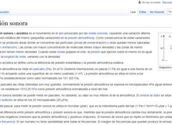 Wikipedia: Presión sonora