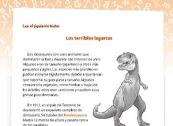 Investigación dinosaurio