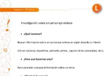 Investigación de un personaje exitoso