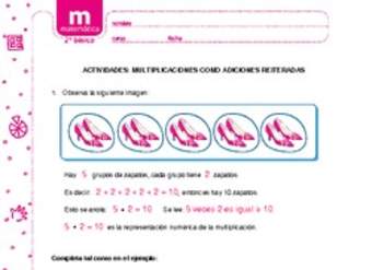 Multiplicaciones como adiciones reiteradas