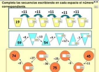 Completar secuencias numéricas (III)