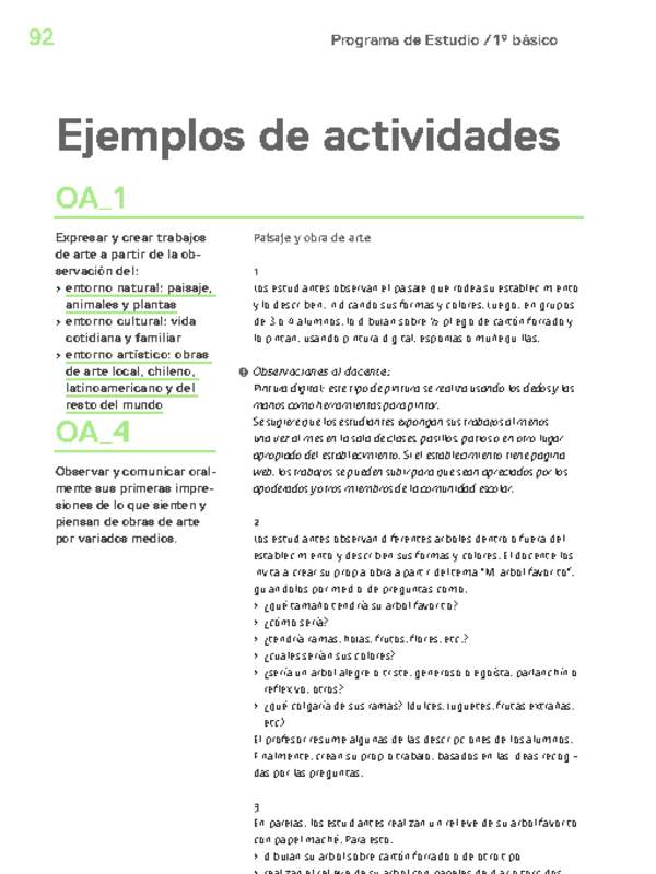 Actividades sugeridas Unidad 3