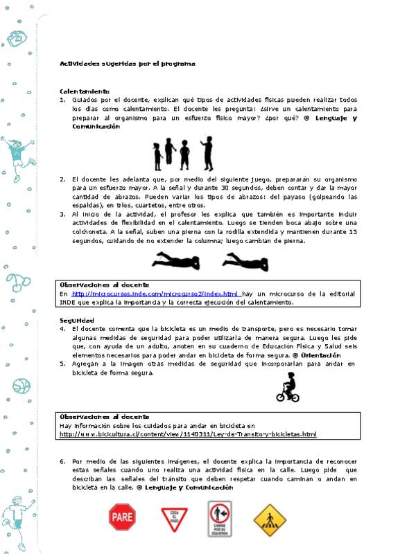 Actividades sugeridas Unidad 3