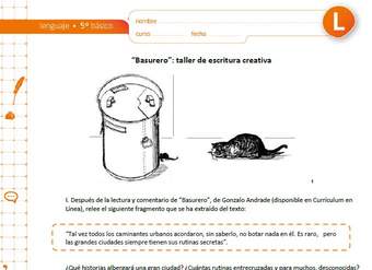 "Basurero": taller de escritura creativa