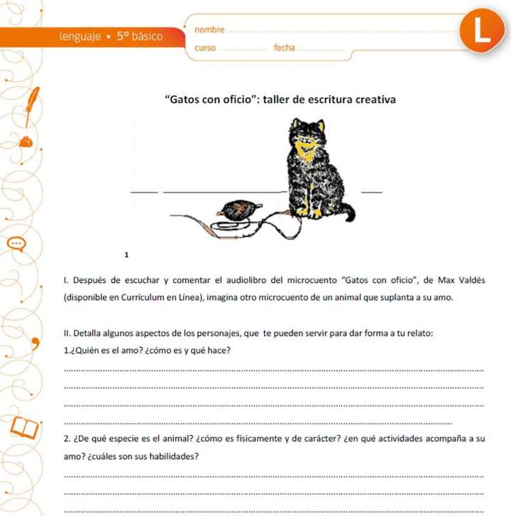 "Gatos con oficio": taller de escritura creativa