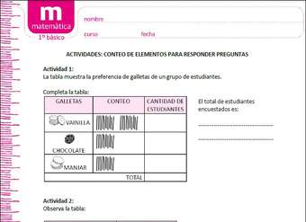 Conteo de elementos para responder preguntas (II)