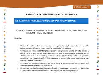 Actividad sugerida Nº 11- LC02 - INTERCULTURALIDAD-U2-EP - ELABORAN JARDINERA DE HIERBAS MEDICINALES DE SU TERRITORIO Y LAS COMPARTEN CON LA COMUNIDAD