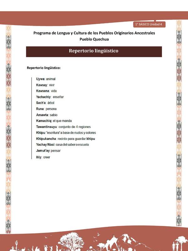 Microsoft Word - QUECHUA-LC01-U04-Orientaciones al docente - Repertorio lingüistico