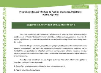 09-Orientaciones al docente - LC02 - Rapa nui - U1 - Sugerencia Actividad de Evaluación Nº 2