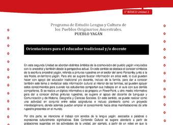 Orientaciones para el educador - LC01 -YAG - Unidad 2 - Introducción