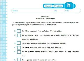 Normas de convivencia