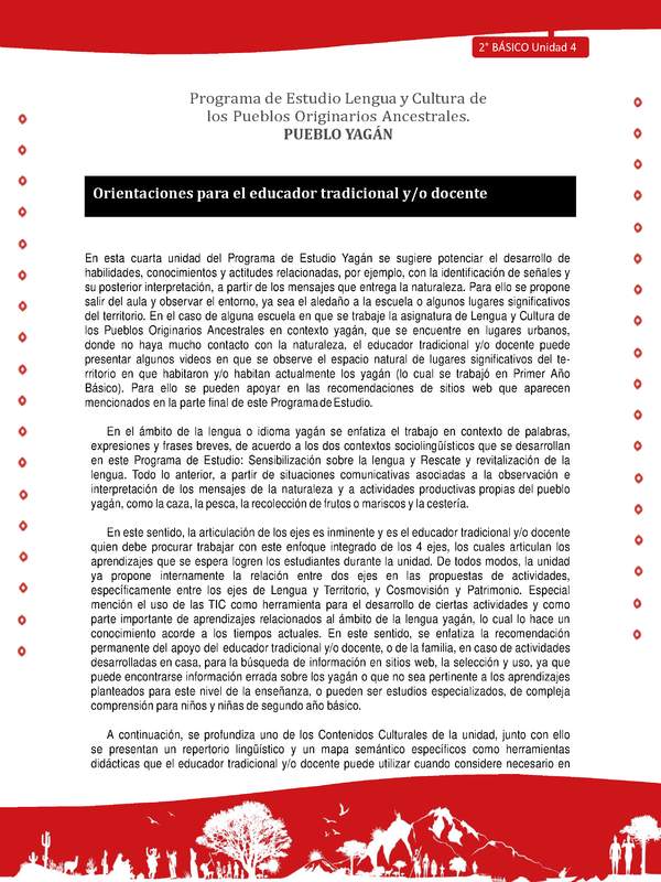 Orientaciones para el educador tradicional y/o docente