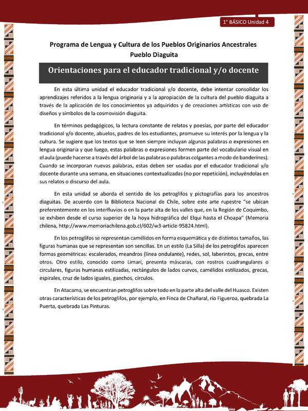 Orientaciones para el educador tradicional y/o docente