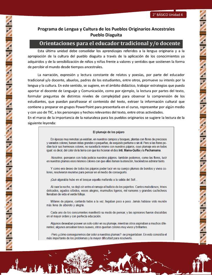 Orientaciones para el educador tradicional y/o docente