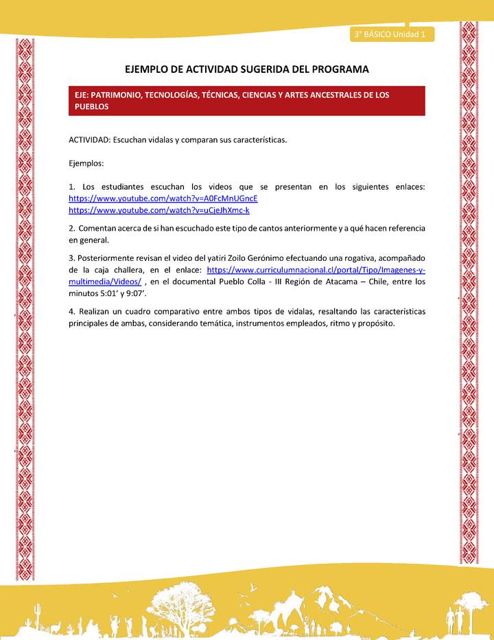 08-Actividad Sugerida LC03 COL-U01-OA16-Escuchan vidalas y comparan sus características