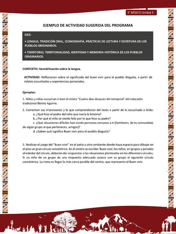 01-Actividad Sugerida LC03 DIA-U03-LS03;LS05;OA08-Reflexionan sobre el significado del buen vivir para el pueblo diaguita, a partir de relatos escuchados y experiencias personales.