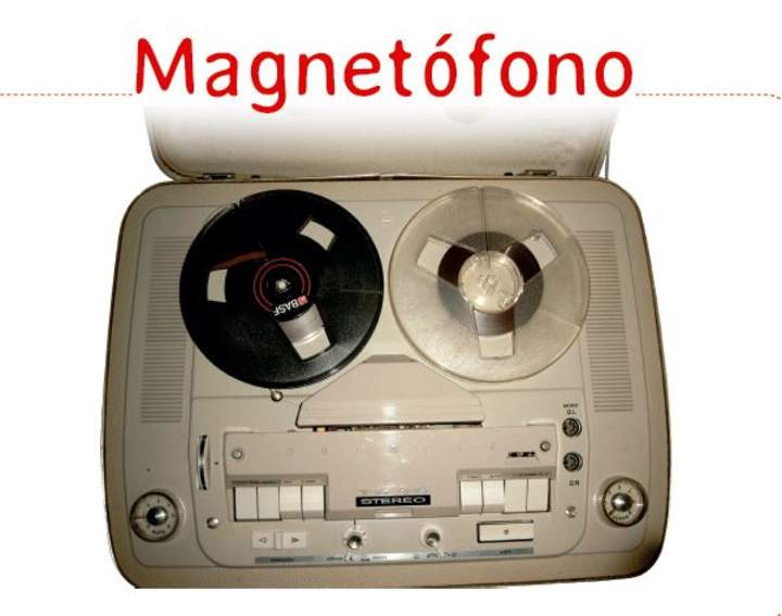 Afiche de vocabulario: magnetófono