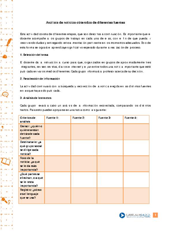 Análisis de noticias obtenidas de diferentes fuentes