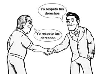 Respetar los derechos de las otras personas