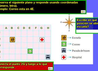 Plano con coordenadas