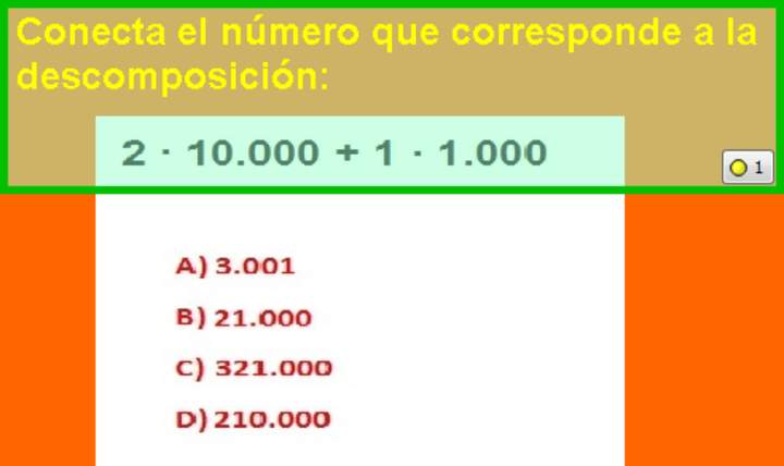 Componer y descomponer números en forma aditiva y multiplicativa (I)