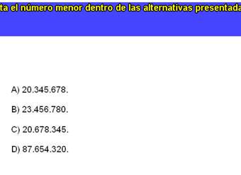 Comparar números en el ámbito de los millones