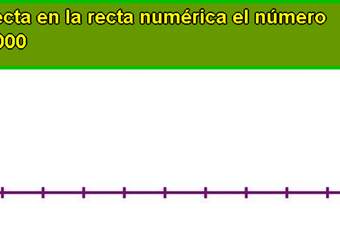 Ubicar número en la recta numérica (V)