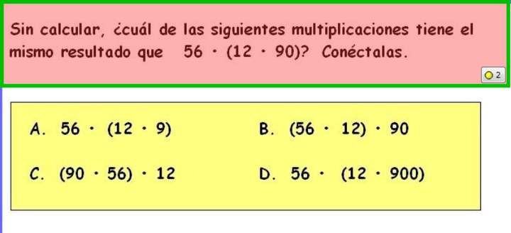 Propiedades de la multiplicación