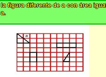 Área de un triángulo en una cuadrícula (I)