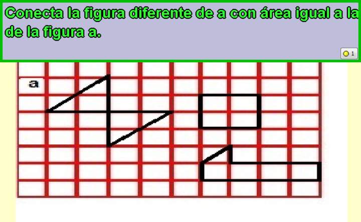 Área de figuras en una cuadrícula (I)