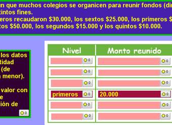 Ordenar números en una tabla