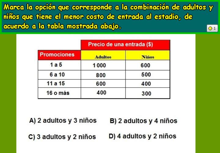 Precios de entradas (VII)