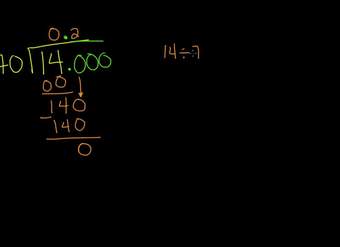 Dividir completamente para llegar a respuesta decimal 2