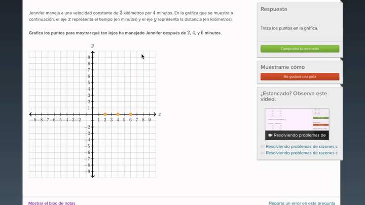 Resolviendo problemas de razon con gráfica