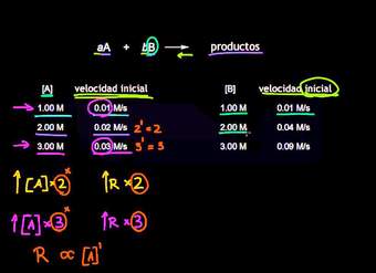 Ley de velocidad y orden de reacción