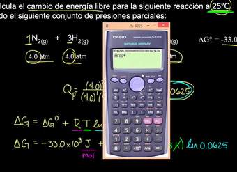 Cambios en la energía libre y el cociente de reacción