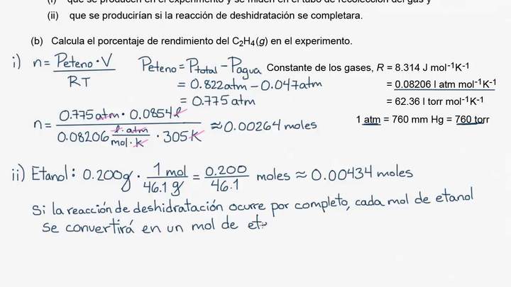 2015 Respuesta libre AP Química 2 a (continuación) y b | Química | Khan Academy en Español